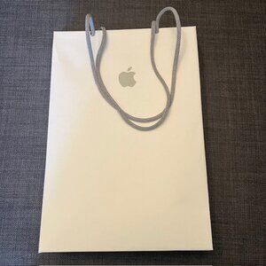 APPLE White Paper Retail Store Shopping Bag